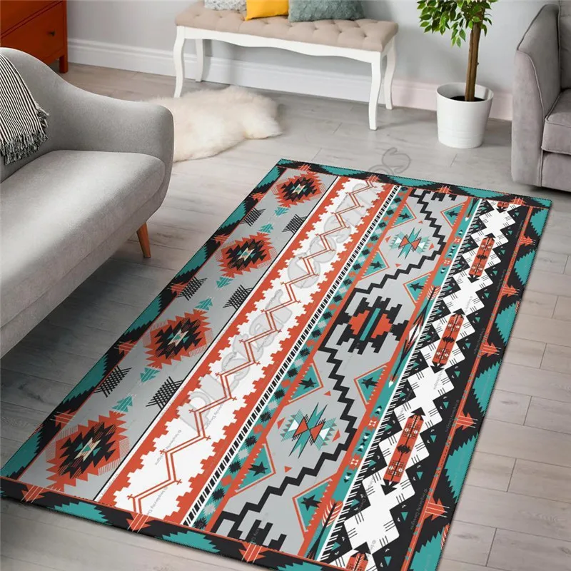 

Native Rug 3D All Over Printed Rug Non-slip Mat Dining Room Living Room Soft Bedroom Carpet 06