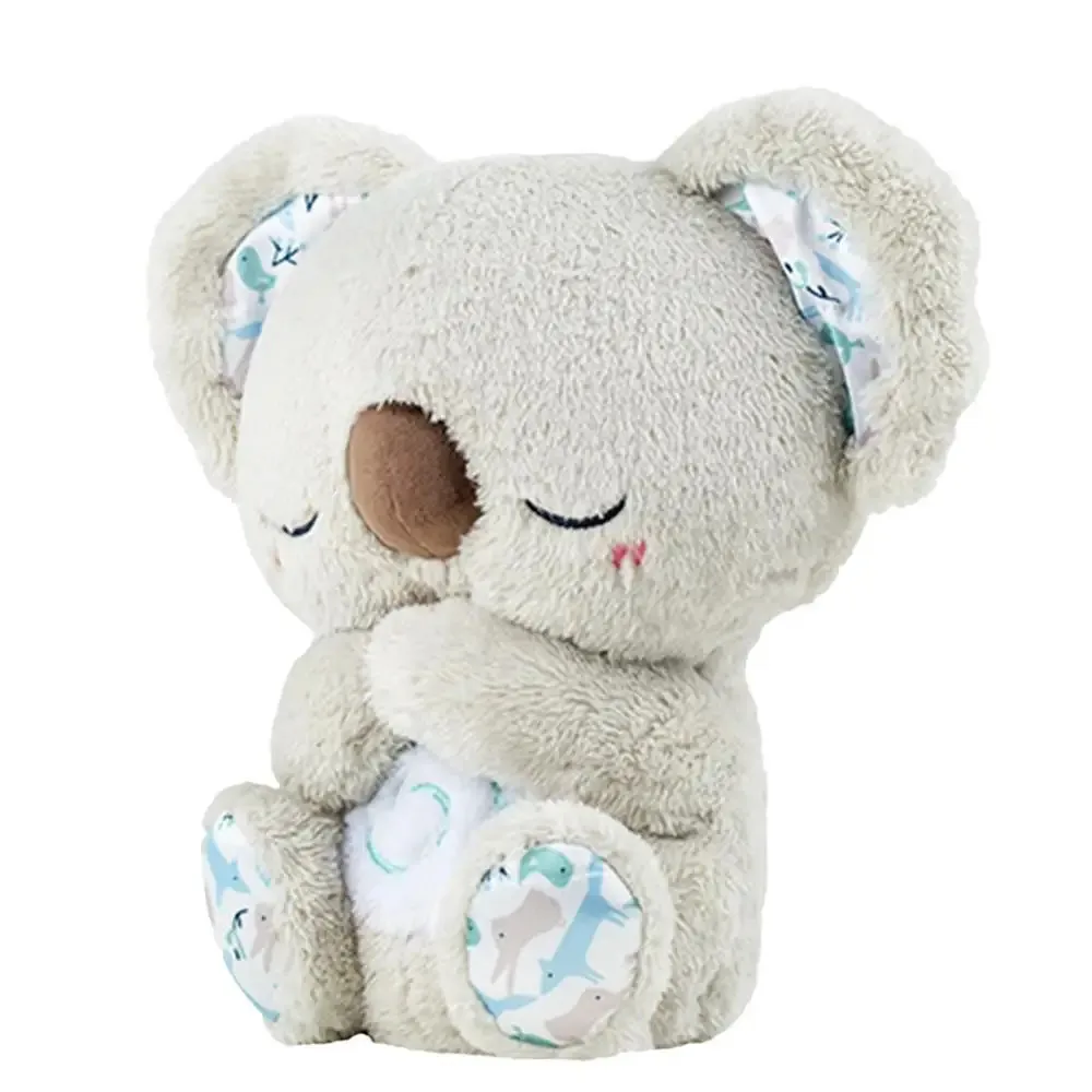 Kawaii Koala Otters Plush Toy Soothing Musical Light Relief Anxiety Breath Rabbit Baby Sleep Sensory Comfortable Doll Toy Gifts