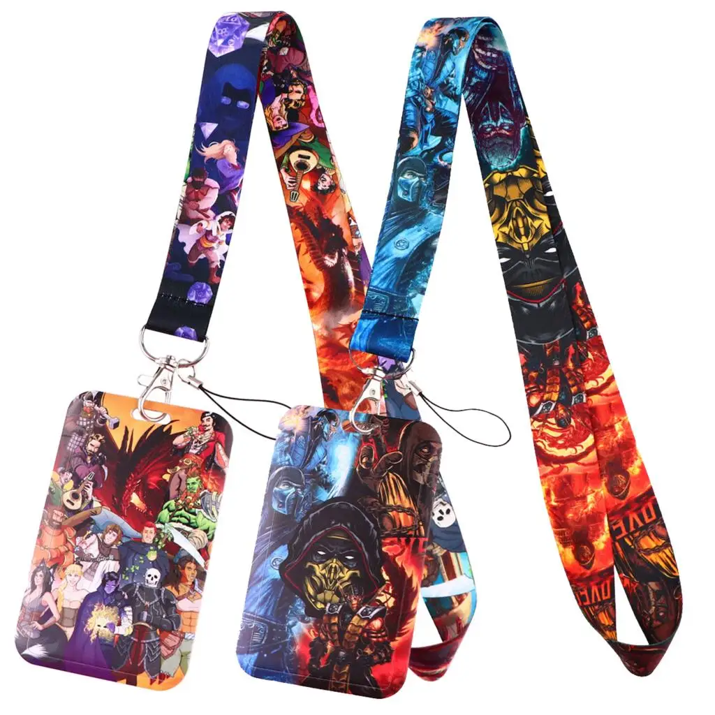 CoolManCartoonNeckStrapGameLanyardsforKeyIDCardGymCell