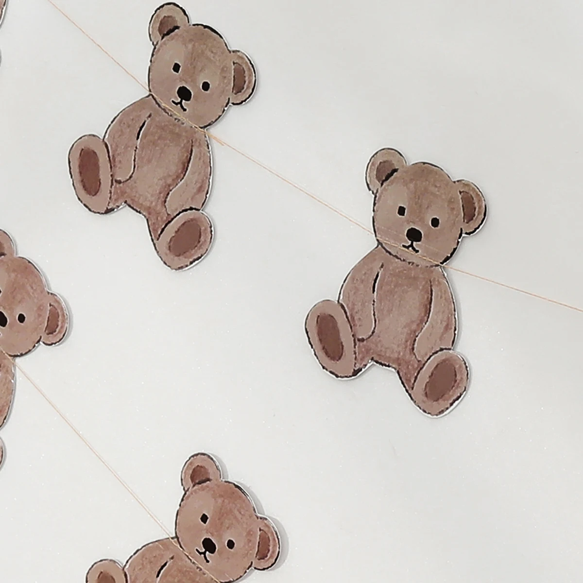 Party Decorations 1pc Retro Bear Flag Birthday