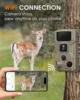 Trail Camera WiFi 2.7K 48MP Night Vision IP67 Waterproof 0.5s Trigger Speed for Outdoor Wildlife Detection Monitoring Game Cam 3