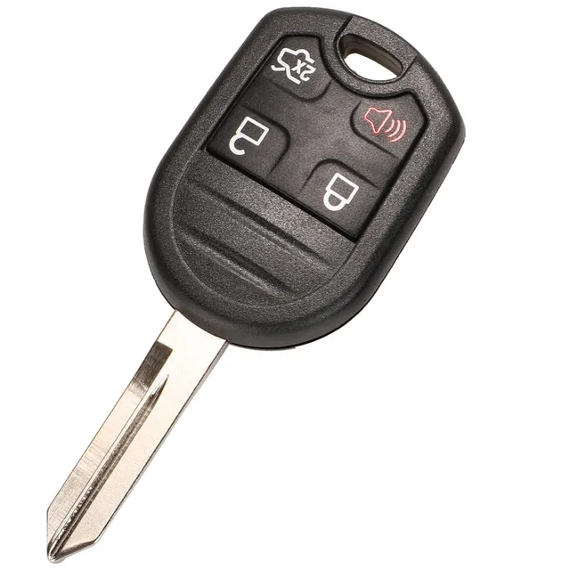Jingyuqin Remote Car Key Shell 3/4/5 BTN Fob สำหรับ Ford Edge Explorer Ranger Expedition Mustang Escape Taurus Mazda tribute 4