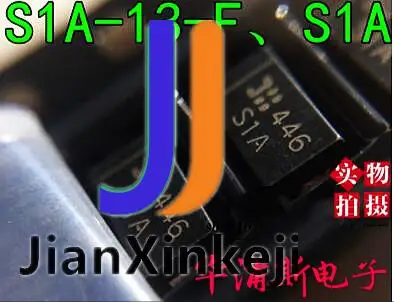 

50 шт., 100% оригинальные новые S1A-13-F Silkscreen S1A 1A 50 в, диодные выпрямительные диоды SMA