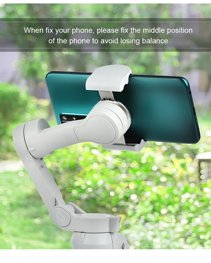 Description Picture 5 of itemOM 6 Phone Clamp Extension Buckle Clip Foldable Extend Wider Holder for DJI Osmo Mobile 5 Handheld Gimbal Stabilizer Accessories