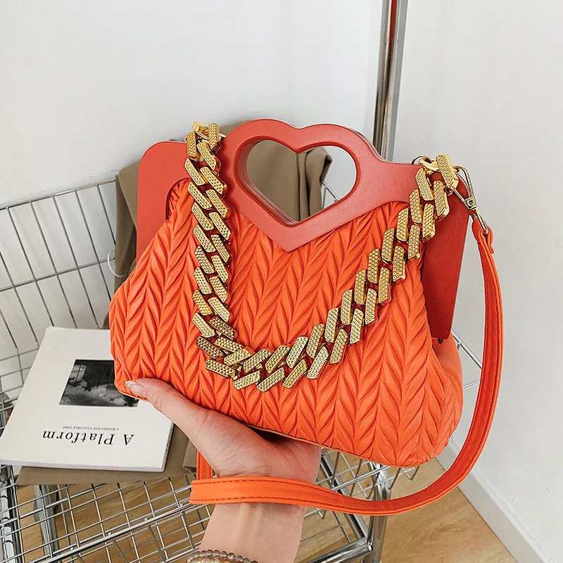 High Quality Pu Leather Shoulder Crossbody Sling Bags For Women Chain