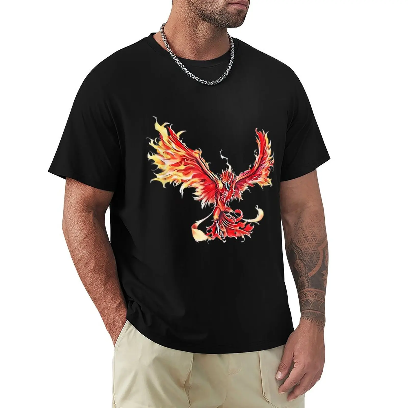 

Phoenix From The Ashes Mythical Fire Bird Phoenix T-Shirt anime clothes funnys men t shirt