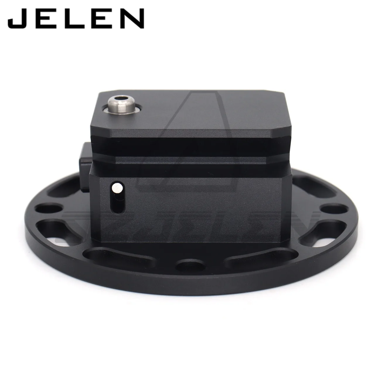 Gimbal stabilisateur 3 axes pour smartphone plié, montrant les axes de rotation, idéal pour vidéo fluide.
