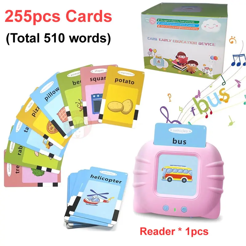 Cartes de vocabulaire anglais bébé intelligent de la lecture de la machine  Carte bébé 0-4ans étudier l'éducation précoce de la machine d'apprentissage  de la machine - Chine L'apprentissage et des cartes de