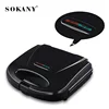 SOKANY128 Sandwich Home Waffle Machine Smiling Face Cartoon Pattern Bread Baking Cute Toast Stove 3