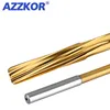 AZZKOR HSS-CO Helical Reamer Cobalt Titanium Plated Stainless Steel Special Straight Shank Reamer 3-20 Decimal Point Reamer 4