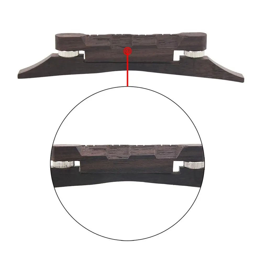 Universal Adjustable Mandolin Bridge Rosewood Lightweight Musical Instruments