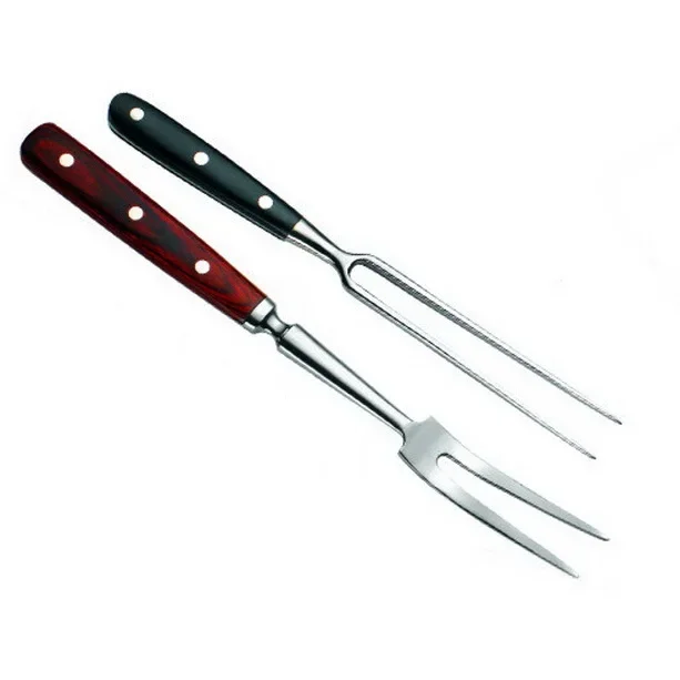 High quality teppanyaki meat roasting fork stainless steel steak barbecue tools big barbecue fork