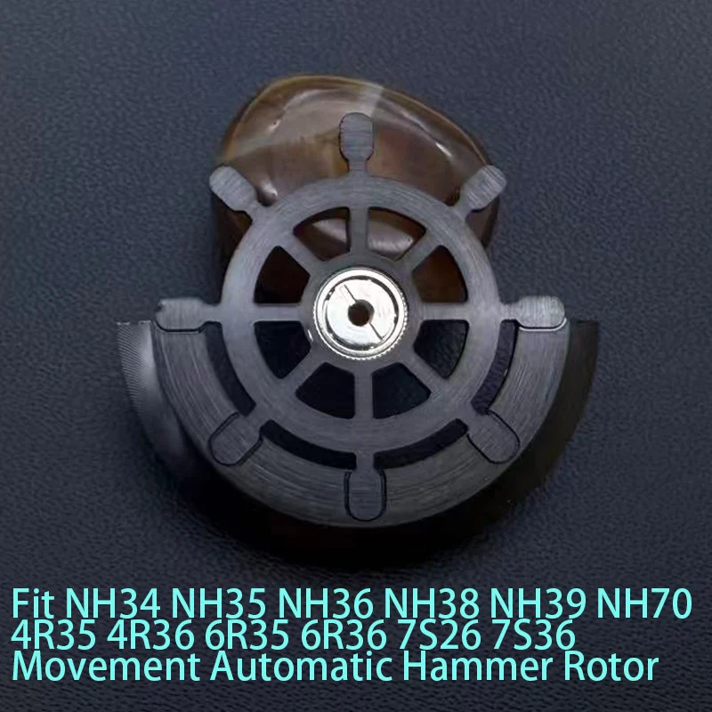 Customized Automatic Hammer Rose Gold Black Blue Silver Gold Watch Rotor Parts