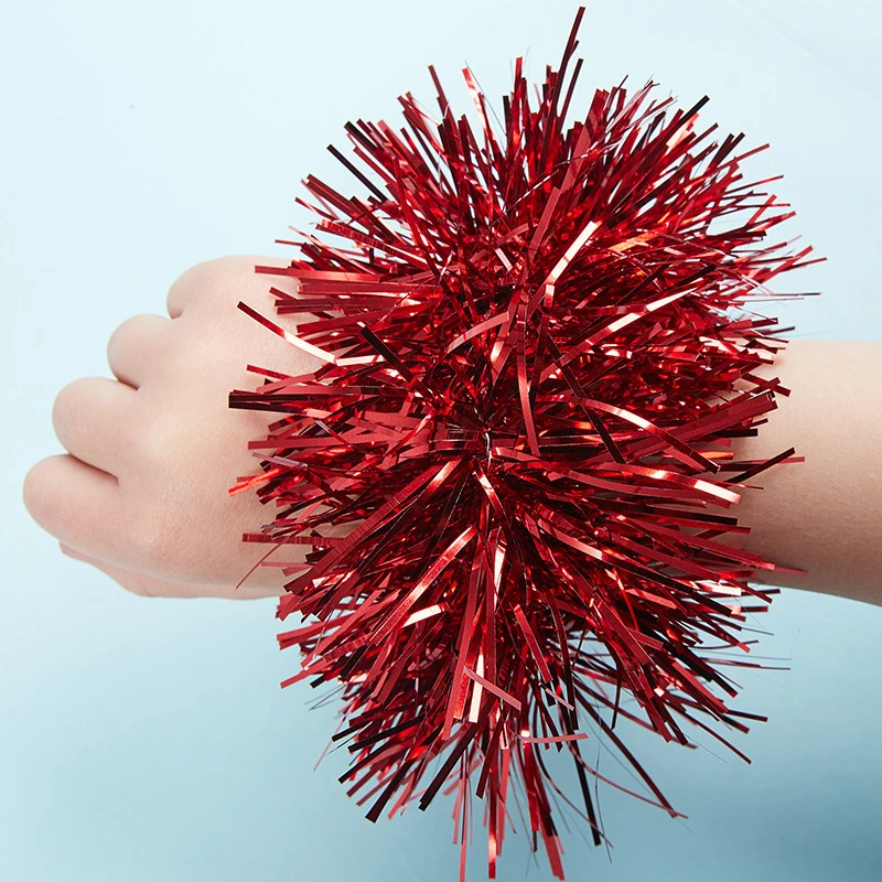 2Pcs Flower Ball Performance Dance Wrist Flower Sports Games Bracelet Apply To Sports Game Pompoms 7 Styles Cheering
