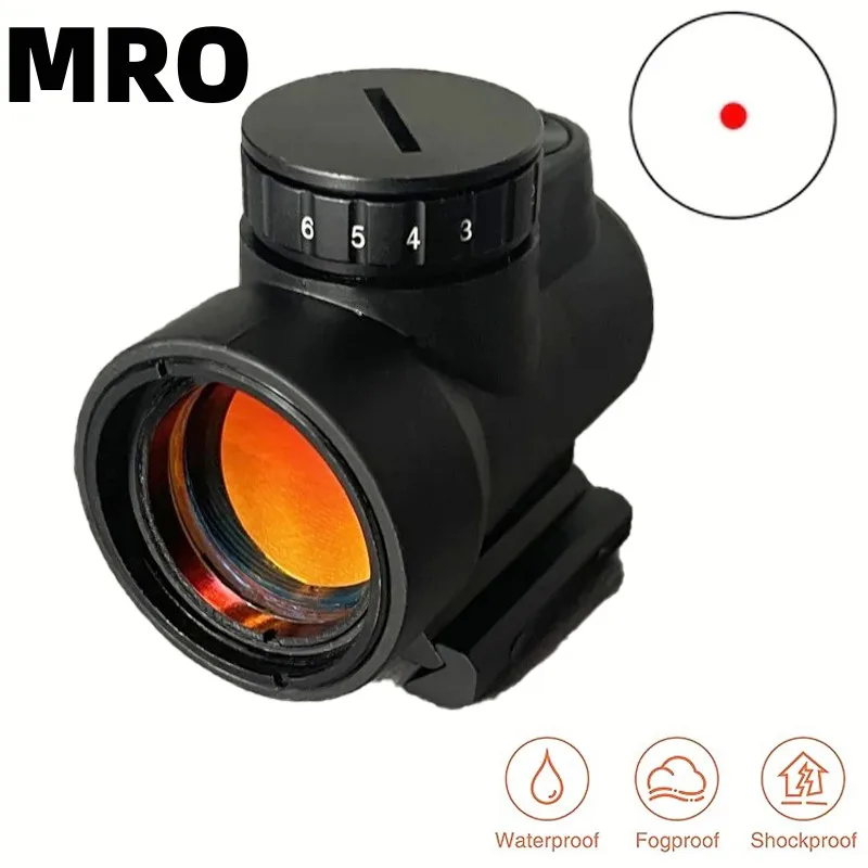 

MRO Red Dot Sight Adjustable Optic Reflex Riflescope Outdoors Tactical Compact Airsoft Sniper Scope Hunting Accessories