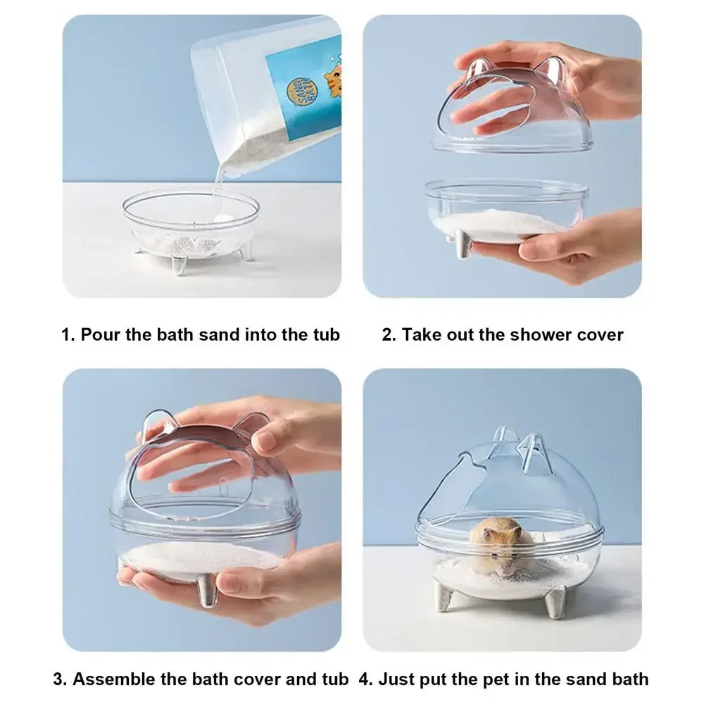 Hamster Using Bath House