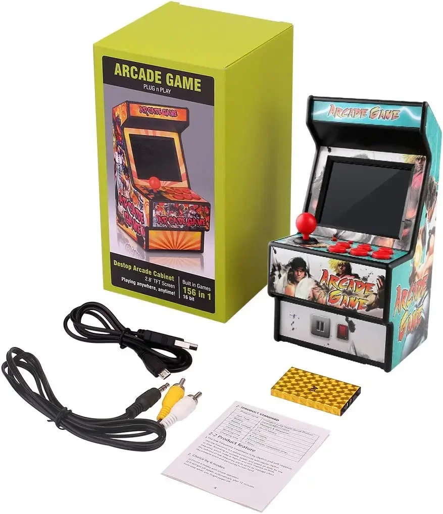 Console di gioco portatile Mini macchina da gioco Arcade retrò portatile con 156 videogiochi per Sega Consolas De Videojuegos da 2.8 pollici - immagine 6