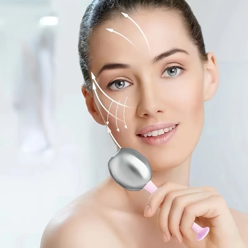 Facial Ice Globes Stainless Steel Cooling Cryo Facial Spa Globes For Anti Aging Face Eye Massager Skin Care Tool For Beauty Care