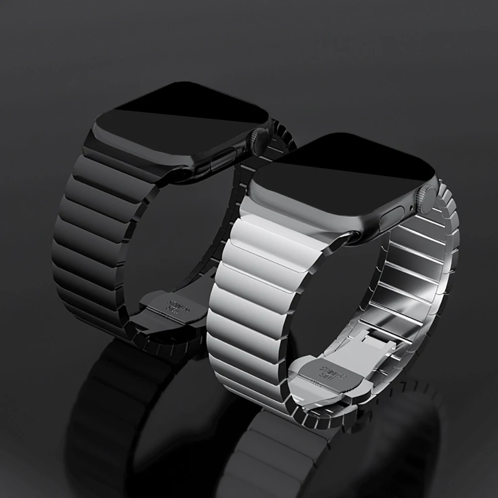 

Браслет из нержавеющей стали для Apple Watch Band 42 мм 44 мм 45 мм 49 мм, звеньевой браслет для iWatch Ultra 8 7 6 5 4 3 2 1 SE 38 мм 40 мм 41 мм