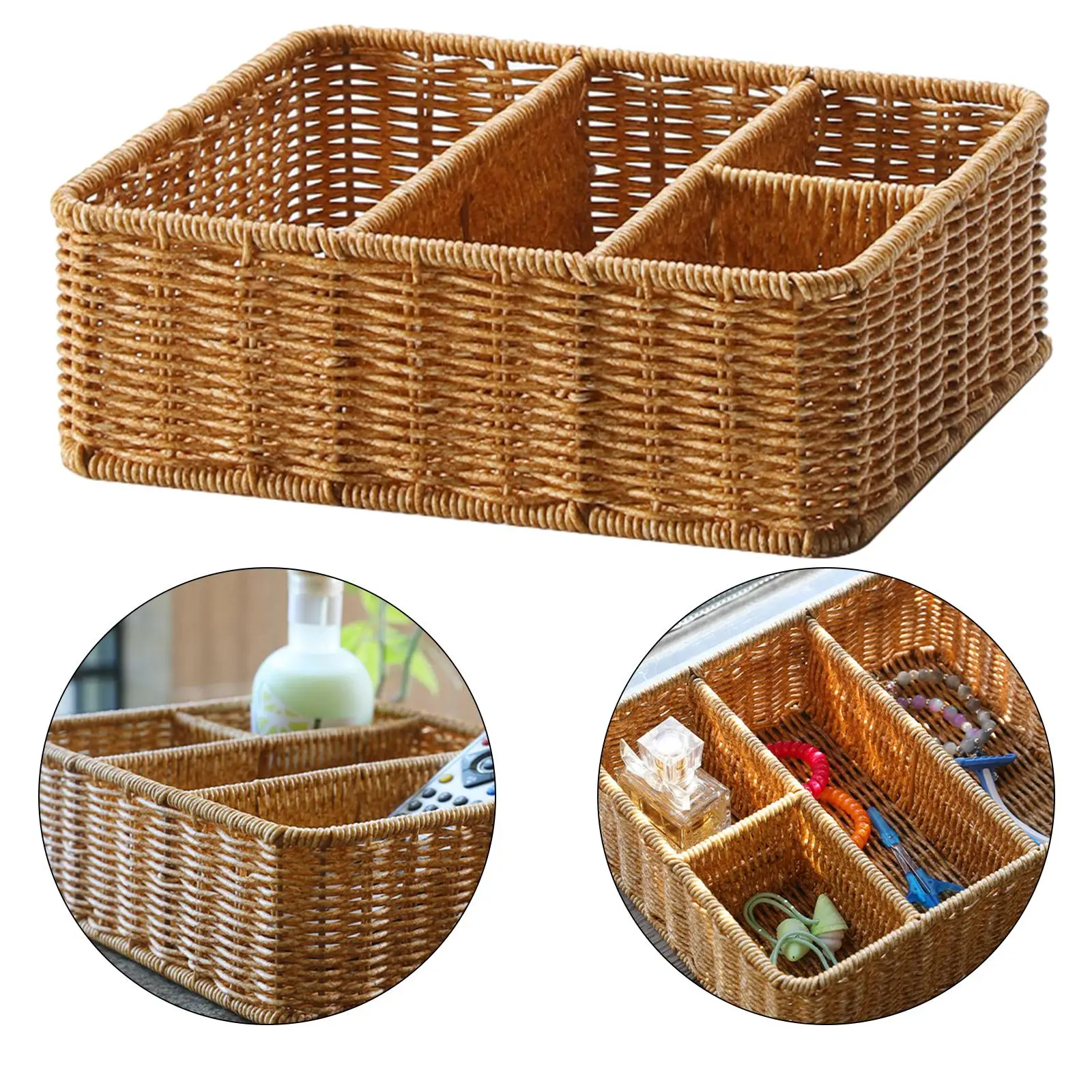 

Настольный органайзер, прямоугольная 4-ячейка для косметики, для дома, для столешницы, кухни, спальни, гостиной