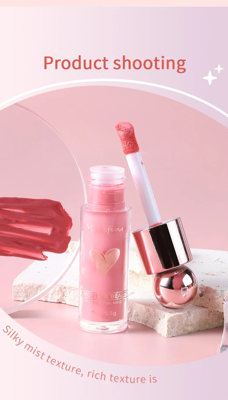 Long Lasting Non Fading Liquid Blush Highly Pigmented Lightweight Smudge Proof Smooth 6