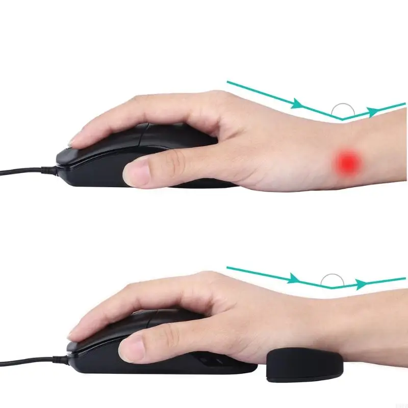 H9EB Wavy Mouse Pad Wrist Rest Support For Computer Laptop Mice for Palm Support