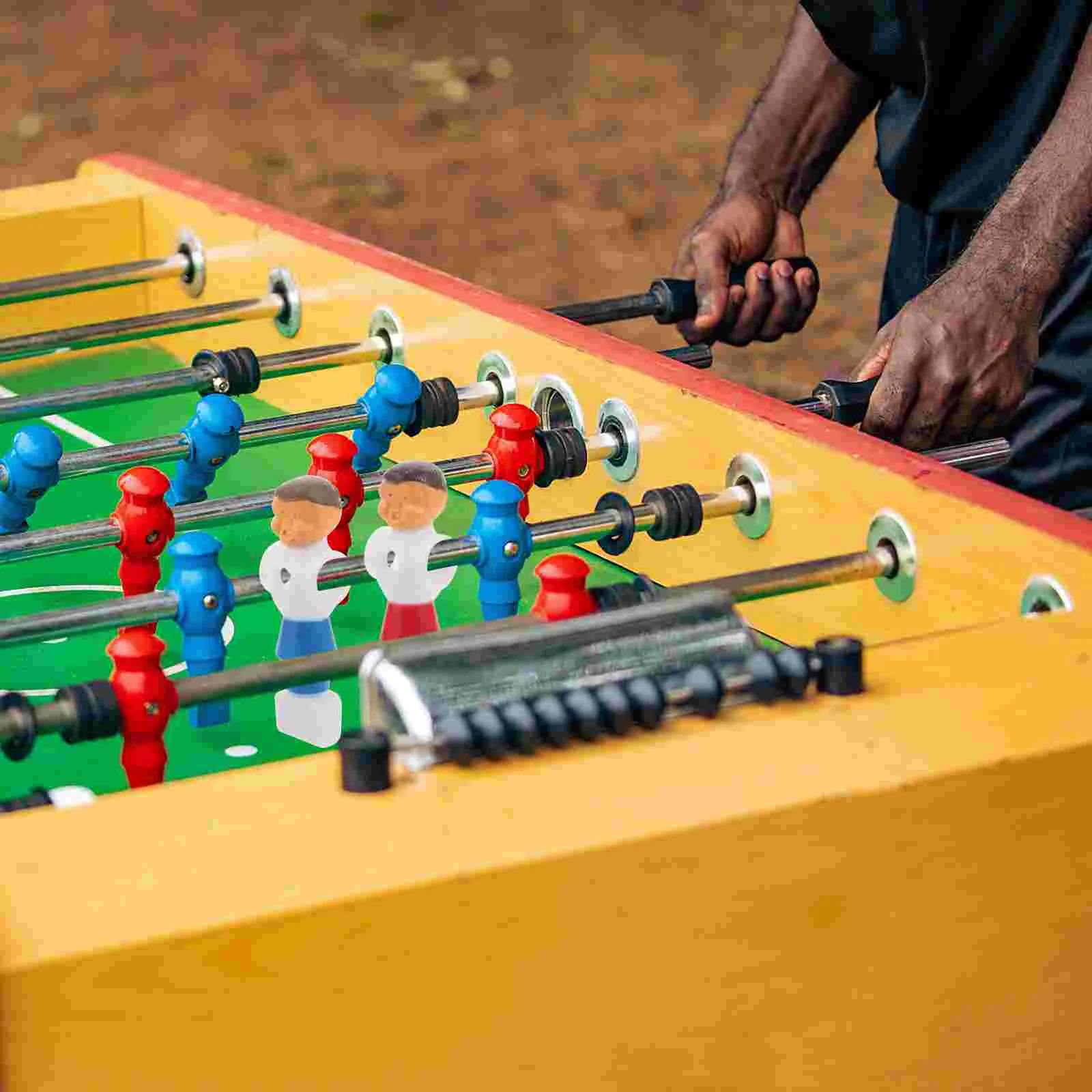 4 Pcs Table Football Replacement Soccer Player Desk Figures Color Reusable Foosball Parts Table Soccer Accessories