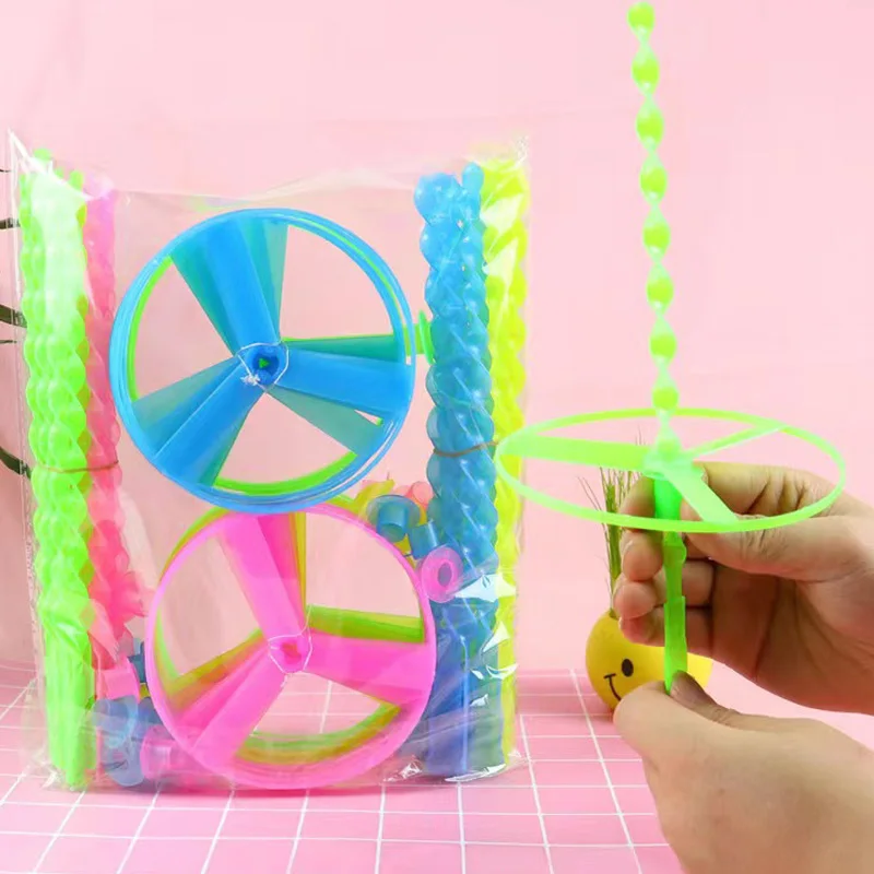 10pcs Bamboo Dragonfly Plastic Group Activity Toys Children Leisure Competition Props Game Souvenirs Kindergarten Gifts TMZ