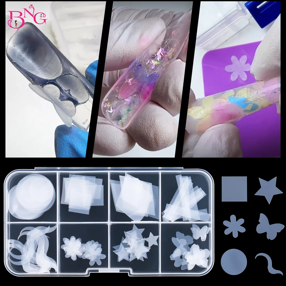 60/96Pcs Duet System Formas Adesivi Per Stampi Per Unghie Cuscinetti In Silicone Morbido Riutilizzabili Per Stampi Interni Per Manicure Francese A Dop