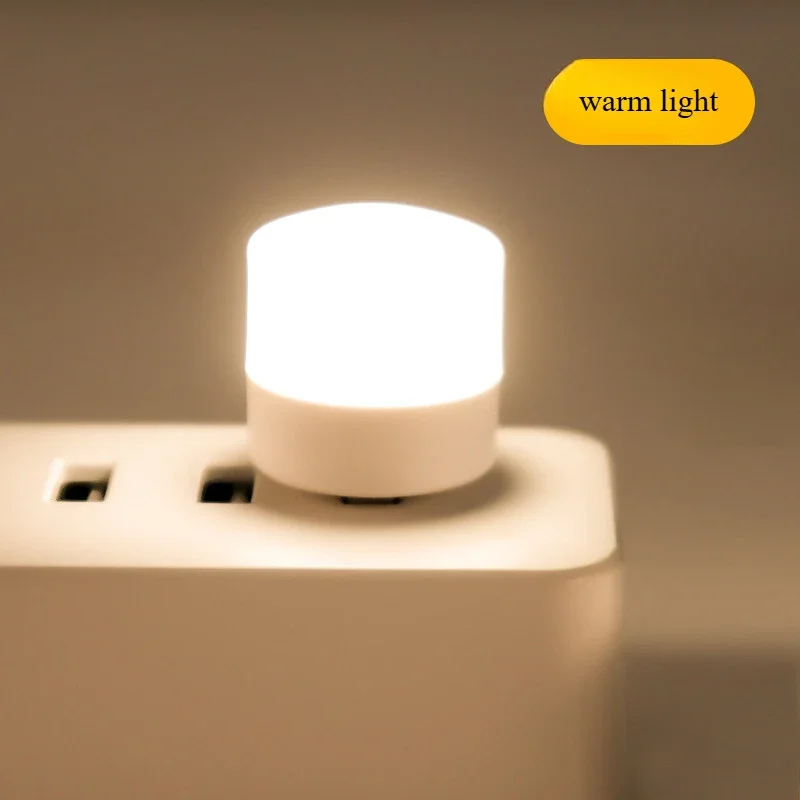 Hot Selling Night Light, Mini Atmosphere LED Light, Portable Round Light, Plug-in USB Student Eye Protection Light 6