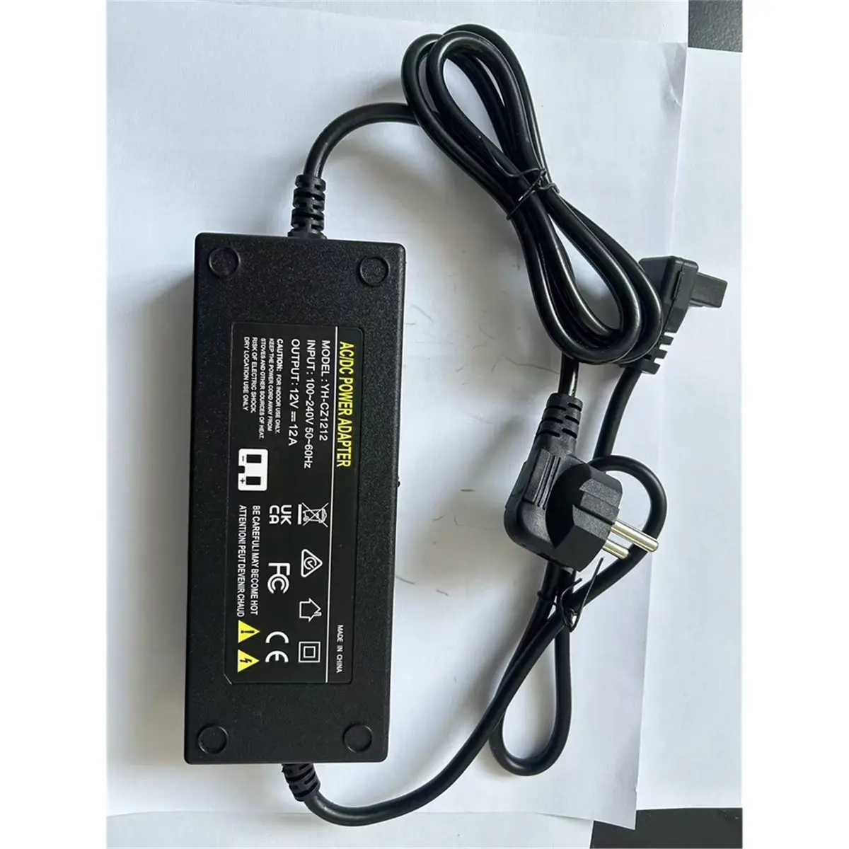 (DT37) 12V 12A 디젤 히터 어댑터 전원 코드 AC100V-240V - DC 전원 공급 어댑터 EU 플러그