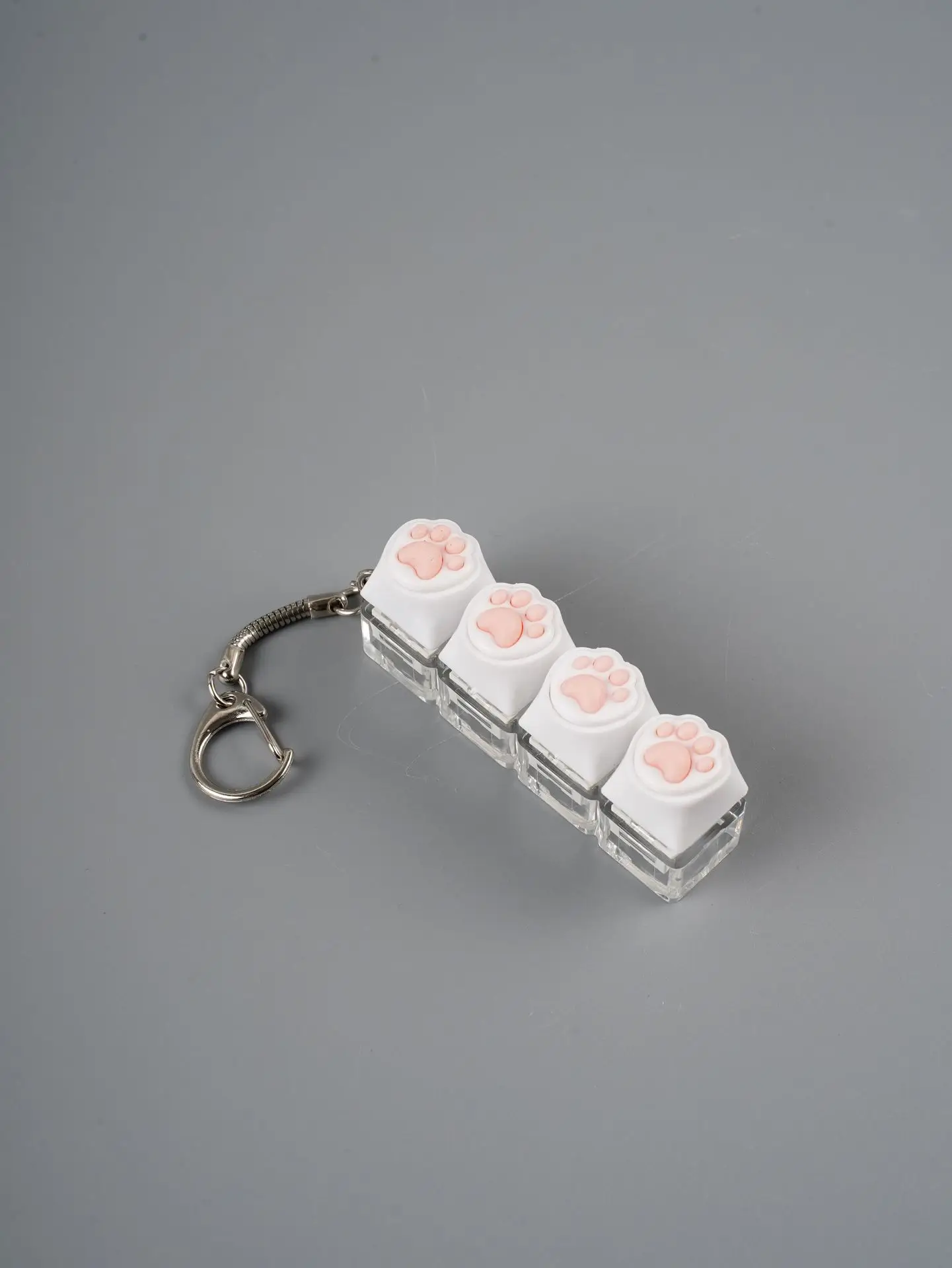 Portable LED Keyboard Keychain Light - Stress Relief Fidget Toy and Office Decor Gift
