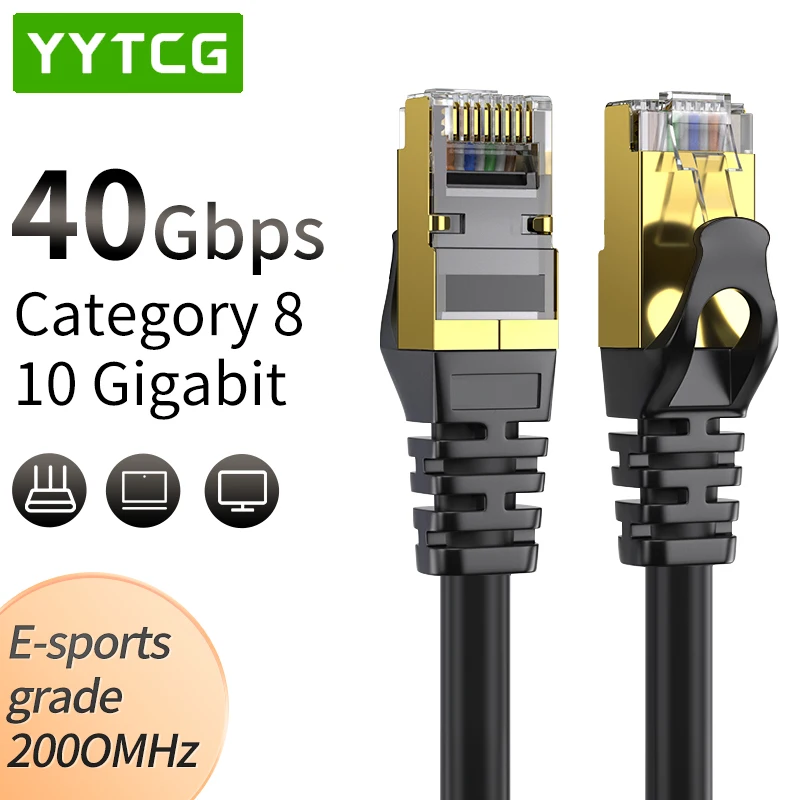 Super prędkość Cat 8 kabel Cat 8 SSTP RJ45 złącze sieciowe do