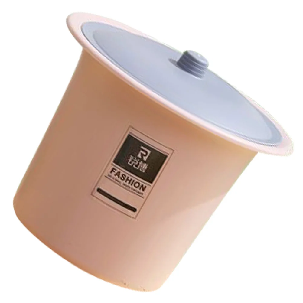 

Unisex Chamber Pot with Lid Spittoon Chamber Bucket Plastic Bedpan Household Night Urine Jug