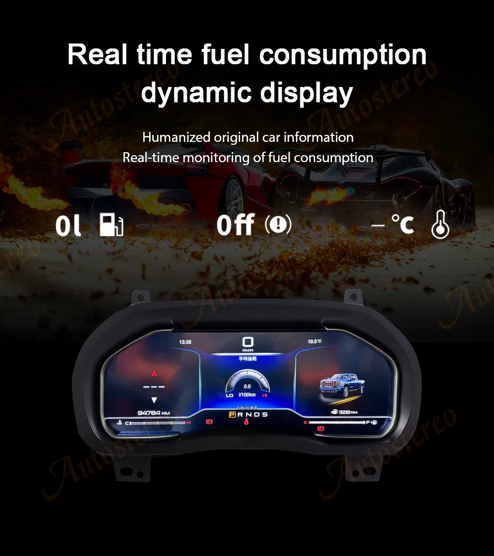 Car Radio Digital Odometer Carplay Android 13 for Chevrolet Silverado GMC Tahoe