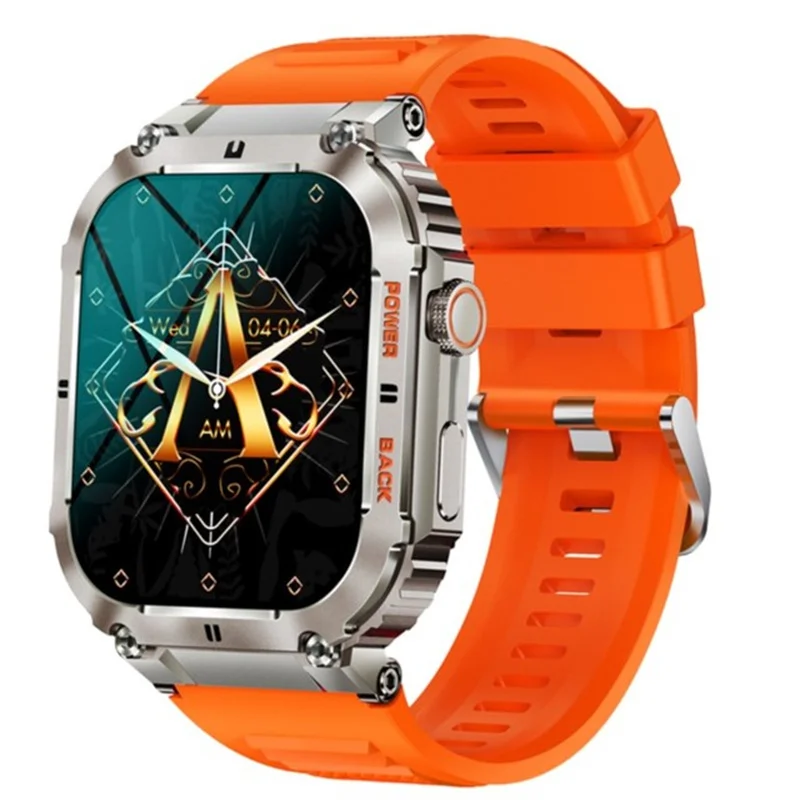 Relógios inteligentes k57 pro masculino bluetooth chamada ao ar livre esporte 400mah bateria 1.96 polegada tela ips freqüência cardíaca pressão arterial smartwatch