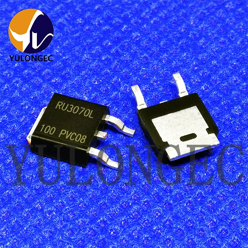 10PCS RU3070L N-Channel Power MOSFET 30V/70A 4.3mOhms TO-252 Chip Original
