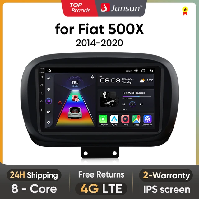 Multimedia Inteligentni sustavi za automobile za Fiat 500X 2014-2020 Navigacija GPS CarPlay 2Din DVD 1