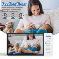 Pas de WiFi 7 pouces bébé moniteur 2 voies Audio Vision nocturne 4X Zoom sans fil enfants Protection Surveillance caméra vidéo 5000mAh batterie 6