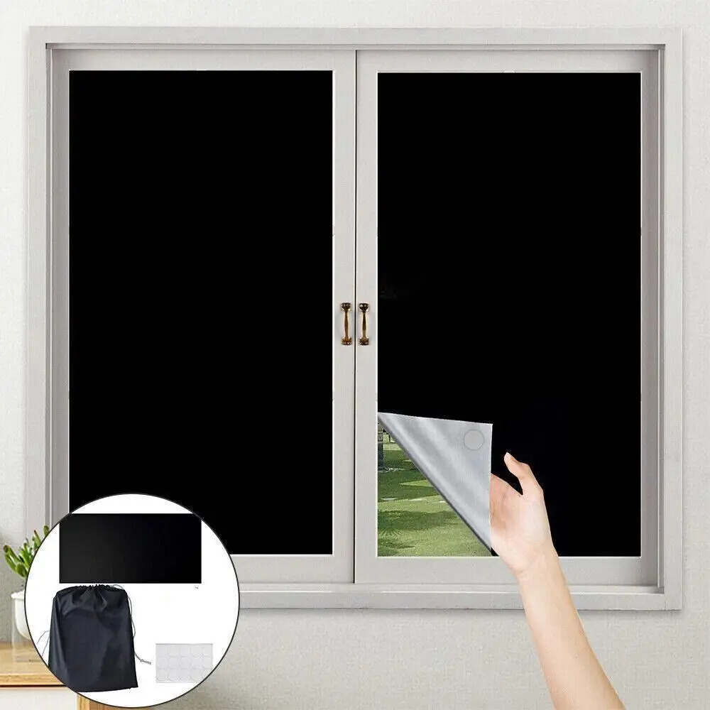 UV Block Adjustable Nursery Temporary Curtain Thermal Insulated Window Shade Blackout Blind Curtain Travel Window Cover window shades fabric blinds window blinds