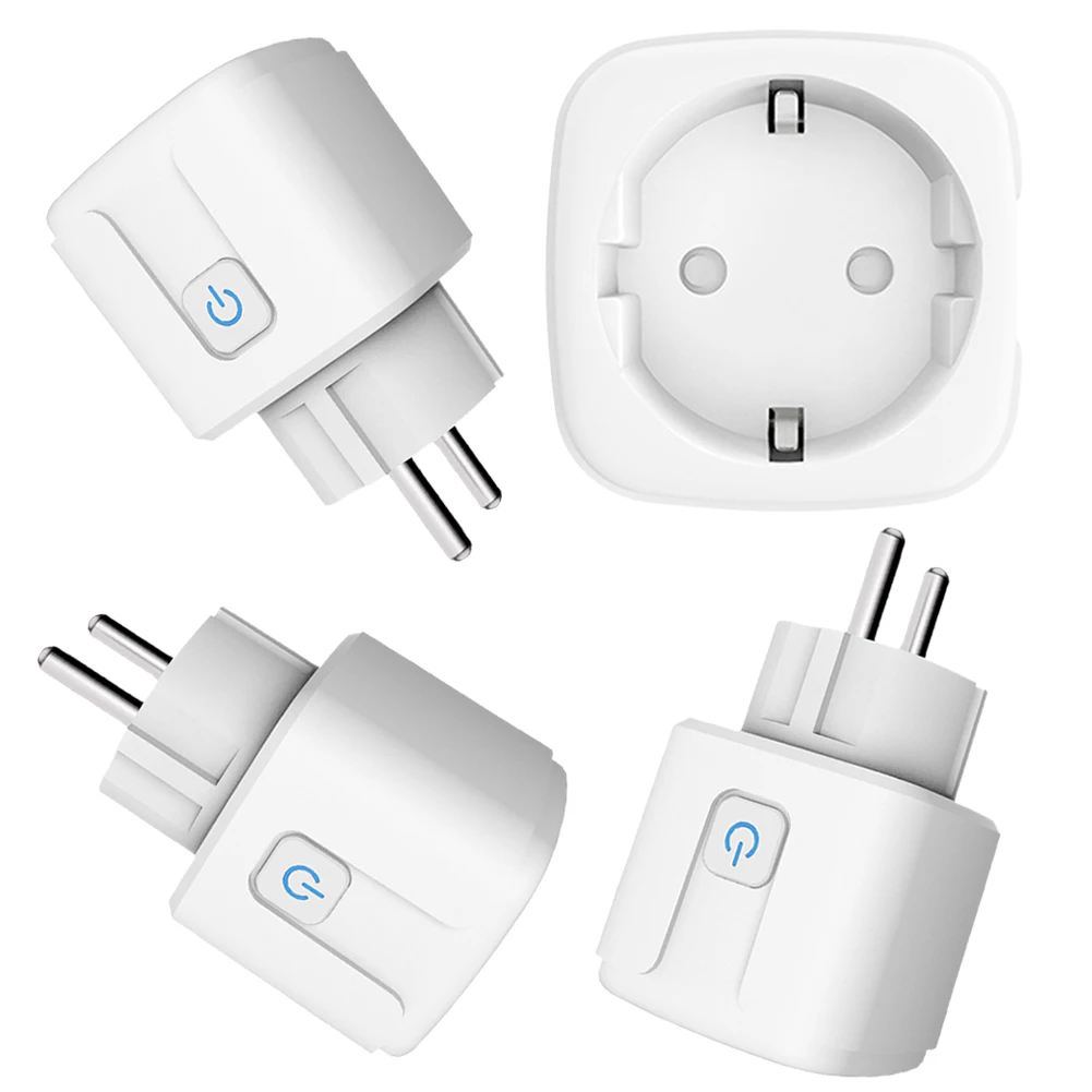 가정용 타이머 및 카운트다운 기능이 있는 Alexa 2.4G WiFi 소켓과 호환되는 WiFi 연결 소켓 16A 어댑터 플러그