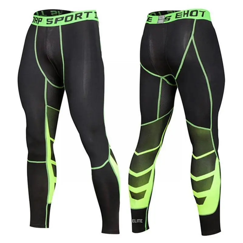 

Мужские облегающие брюки, Компрессионные спортивные штаны из молочного шелка с базовым слоем, леггинсы для бега, баскетбола, эластичные спортивные штаны Y9Y9