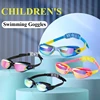 Kids Outdoor Swimming Goggles HD Waterproof Anti-Fog Glasses Eyewear High Quality Adjustable Colored Strap Goggle