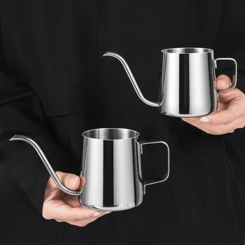 Hand Brewed Coffee Pot Ear Filter Long Mouthed Fine Mouthed Stainless Steel Goose Neck Mouth