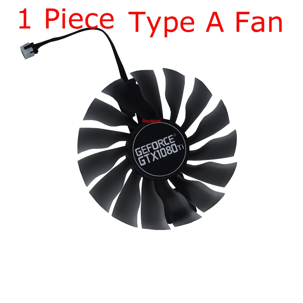 비디오 카드 팬, GPU VGA 쿨러, Palit GTX 1080 1070 Ti 제트스트림용, PALIT GTX1080 GTX1070 제트스트림용, FD10015H12S, 직경 95mm