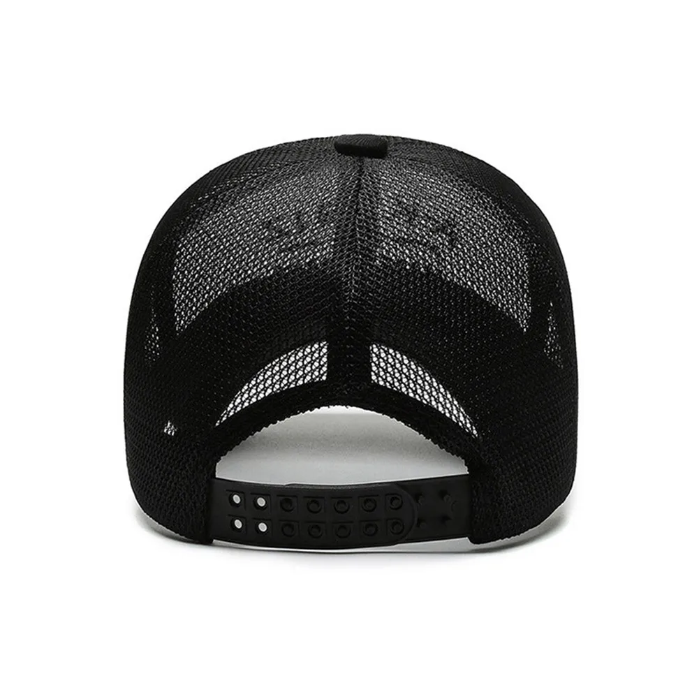 Fashion Embroidered Summer Hats Men Women Mesh Baseball Caps Adjustable Visor Hat Outdoor Embroidered Letter Sun Protection Hat