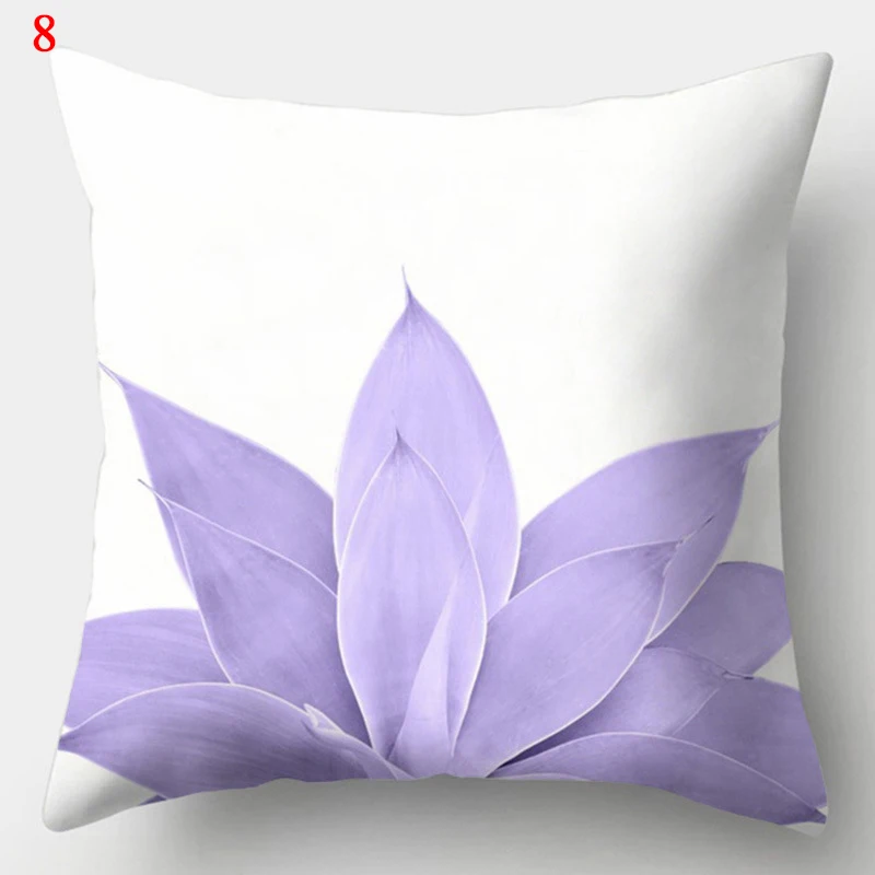 45x45cm Purple Geometric Print Pillow Covers Decorative Square Cushion Cover Polyester Throw Pillow Case for Home Sofa Decor 