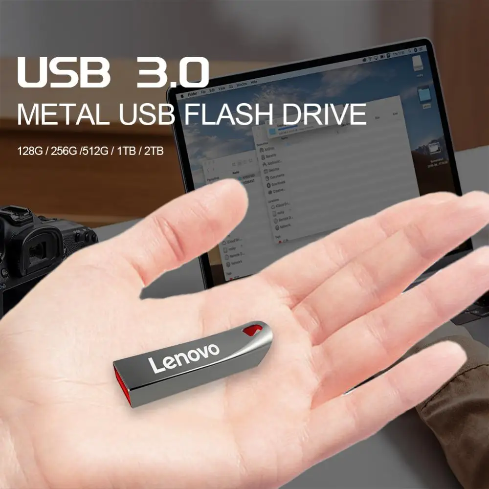 USB Flash Drive Lenovo 2TB 1TB 512GB 256GB 128GB High Speed 2 IN 1 OTG Pen Drive For Laptop PC