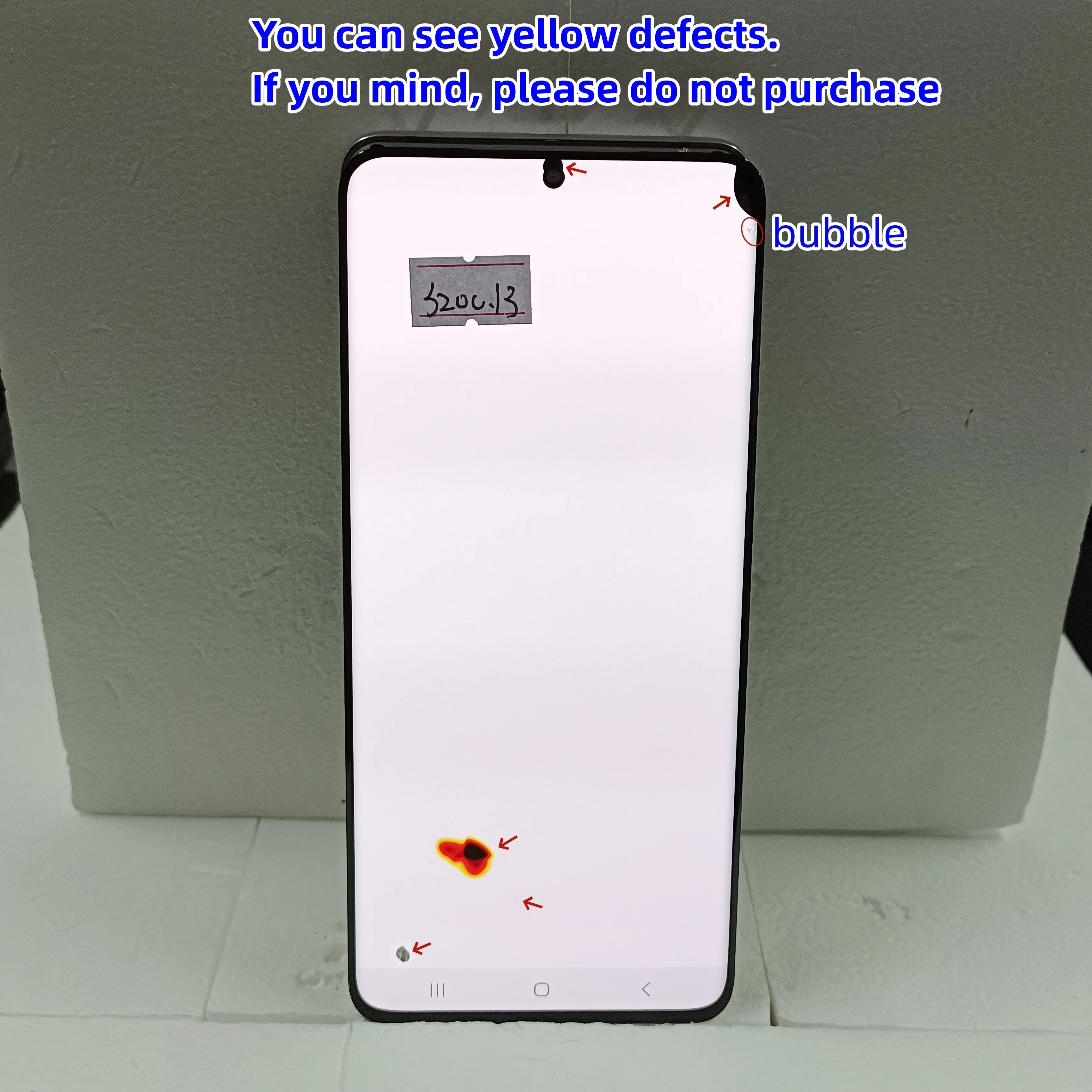  ִ ġ ũ Ÿ, Ｚ  S20 Ʈ G988F SM-G988B DS LCD ÷, 6.9 ġ 100% ׽Ʈ Ϸ