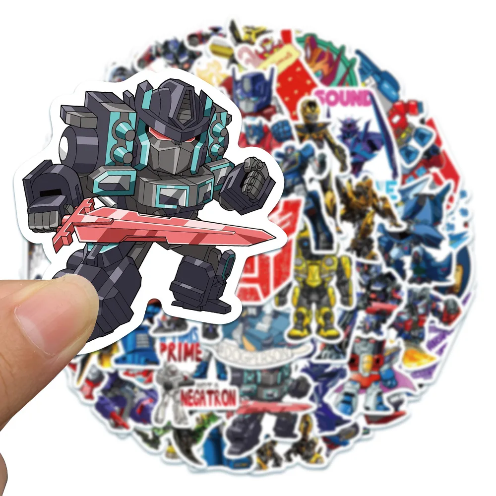 50PCS Autobot Transformers Stickers Motorcycle Car Skateboard Laptop Luggage Bike Waterproof Sticker Decals for Kids Toys 5